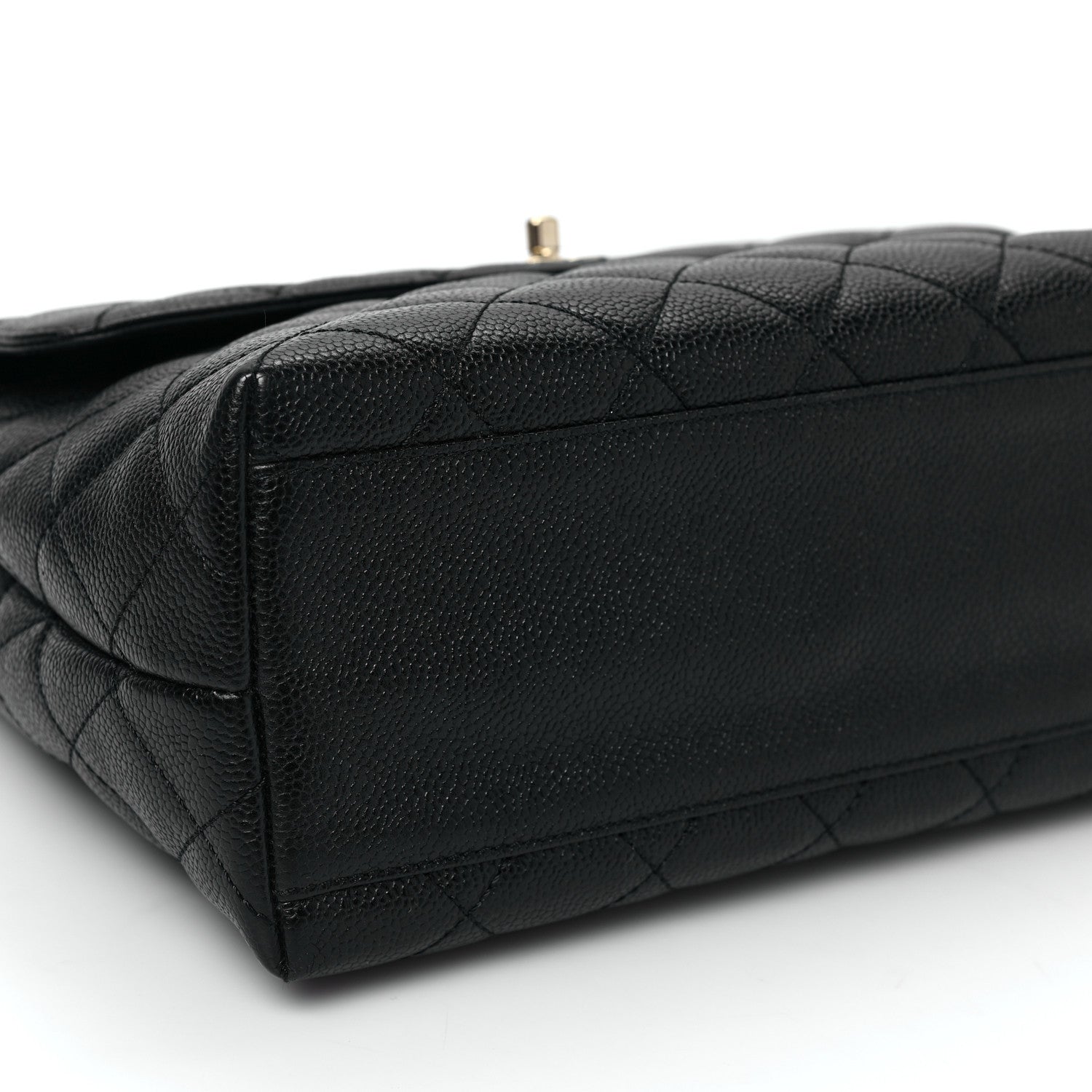 Chanel Caviar Quilted Jumbo Kelly Flap Black 8 of 10