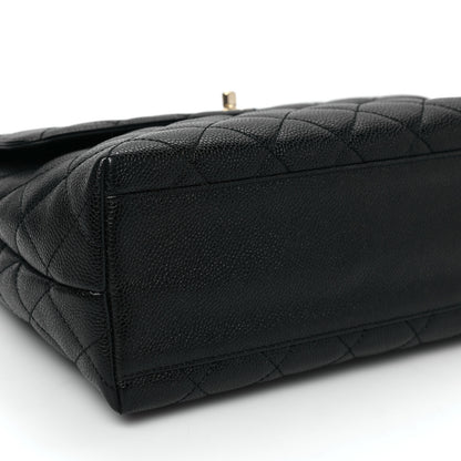 Chanel Caviar Quilted Jumbo Kelly Flap Black 8 of 10