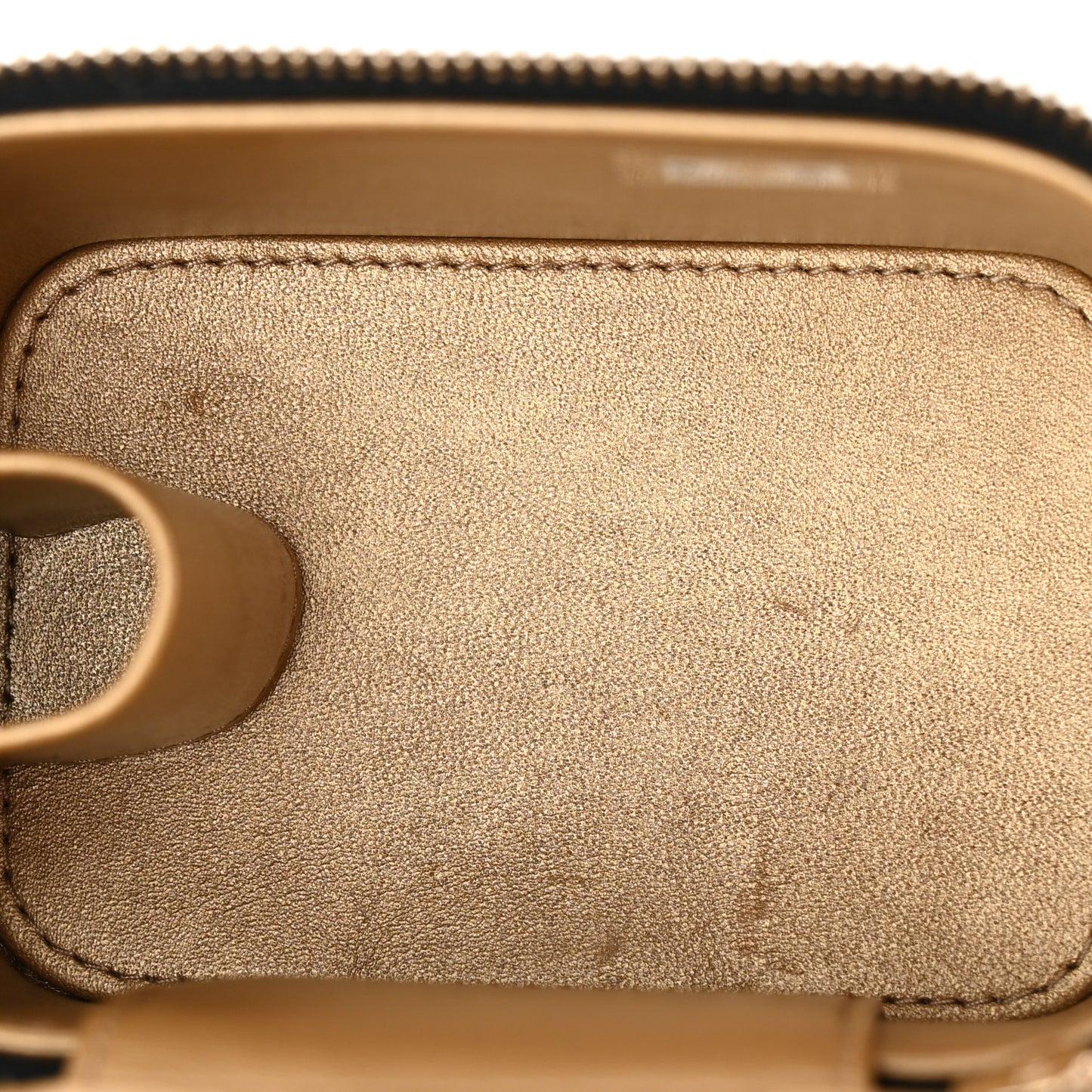 Lambskin Quilted Mini Pearl Crush Vanity Case With Chain Black