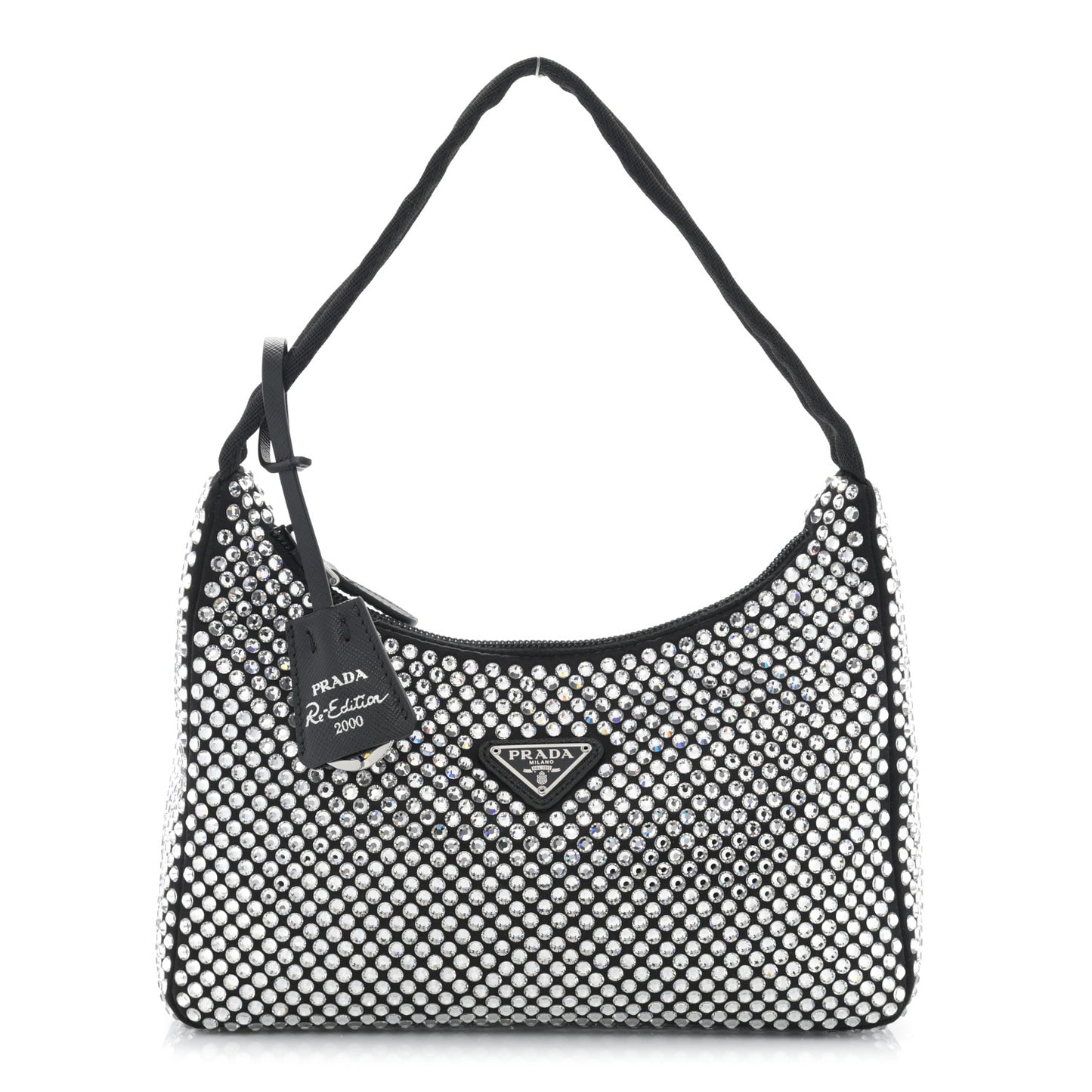 Satin Crystal Mini Re-Edition 2000 Bag Cristal