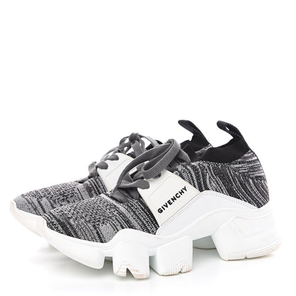 Givenchy Calfskin Neoprene Jaw Low Sneakers 36 Grey 3 of 9