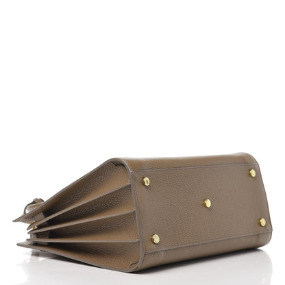 Saint Laurent Grained Calfskin Small Sac De Jour Taupe 5 of 12