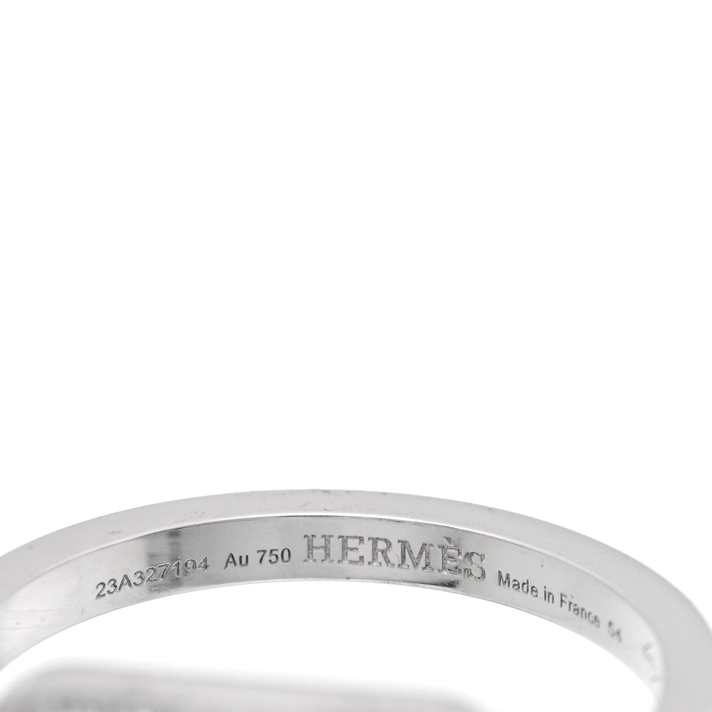 18K White Gold Diamond MM Chaine d'Ancre Contour Ring 54 7