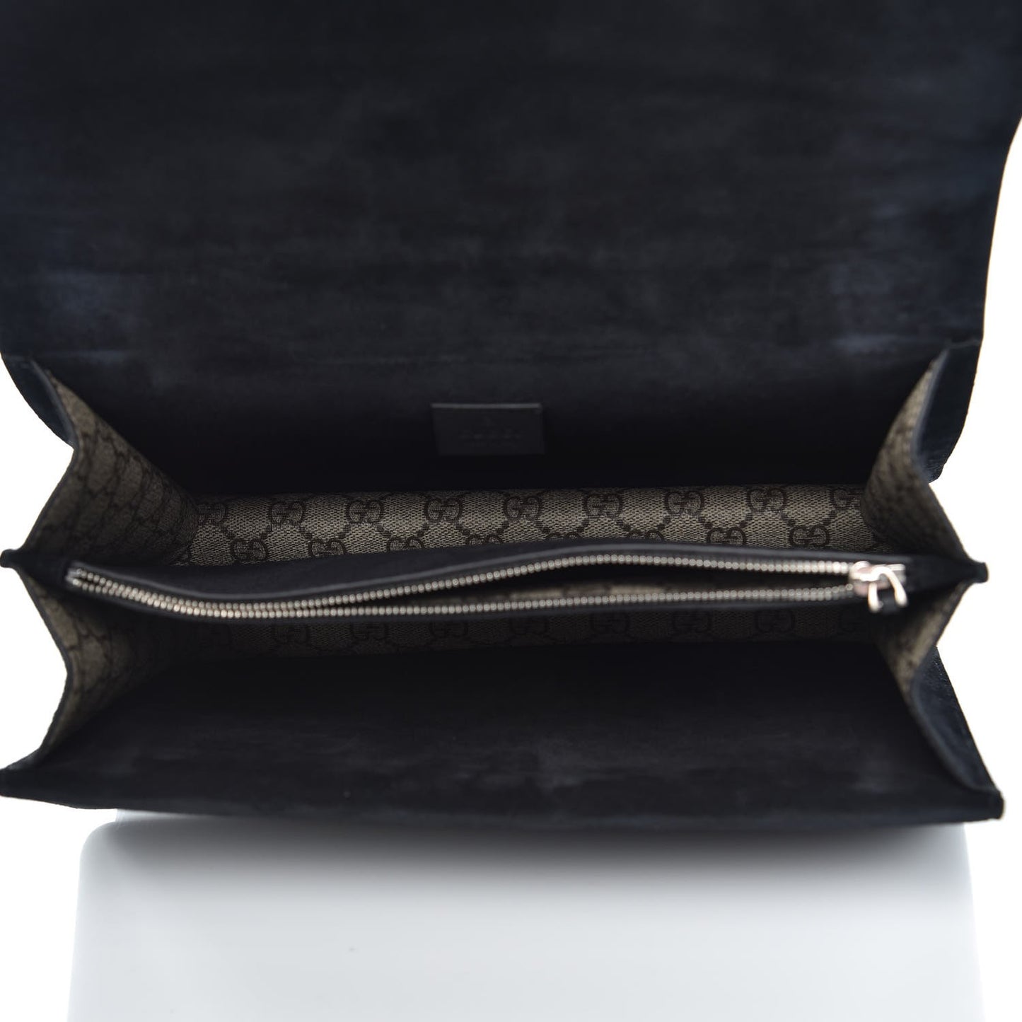 GG Supreme Monogram Medium Dionysus Shoulder Bag Black