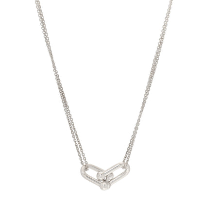 Tiffany Sterling Silver Double HardWear Link Pendant Necklace 1 of 6