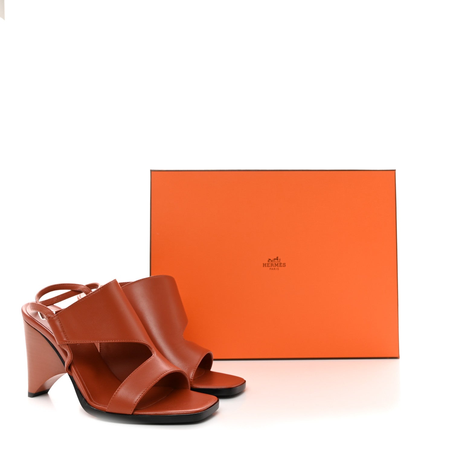 Hermes Nappa Inconnue 85 Sandals 37 Rouge De Turin 9 of 9