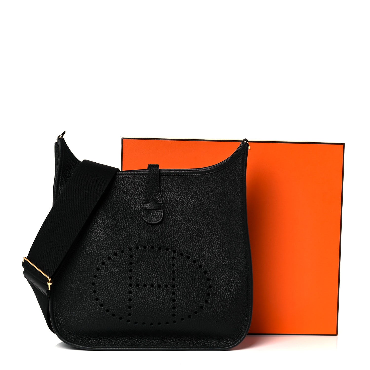 Hermes Taurillon Clemence Evelyne III PM Black 11 of 11