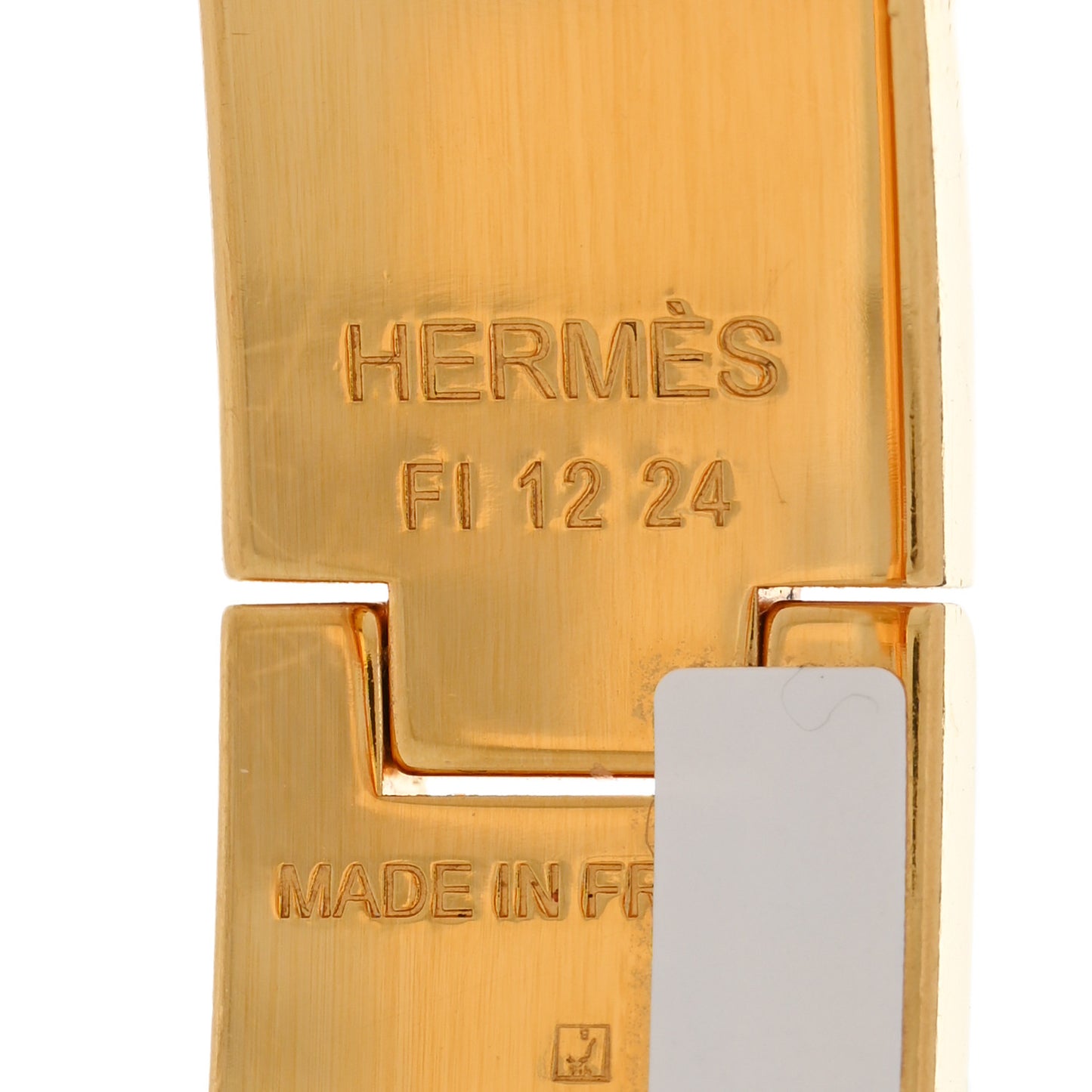 Enamel Narrow Clic Clac H Bracelet PM Black