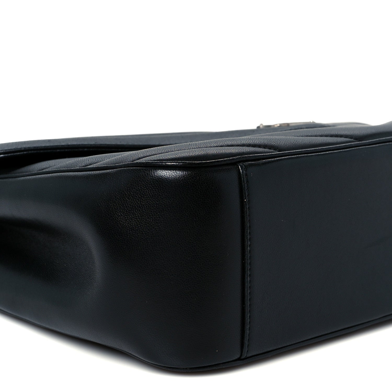 Saint Laurent Lambskin Quilted Monogram Large LouLou Black 13 of 14