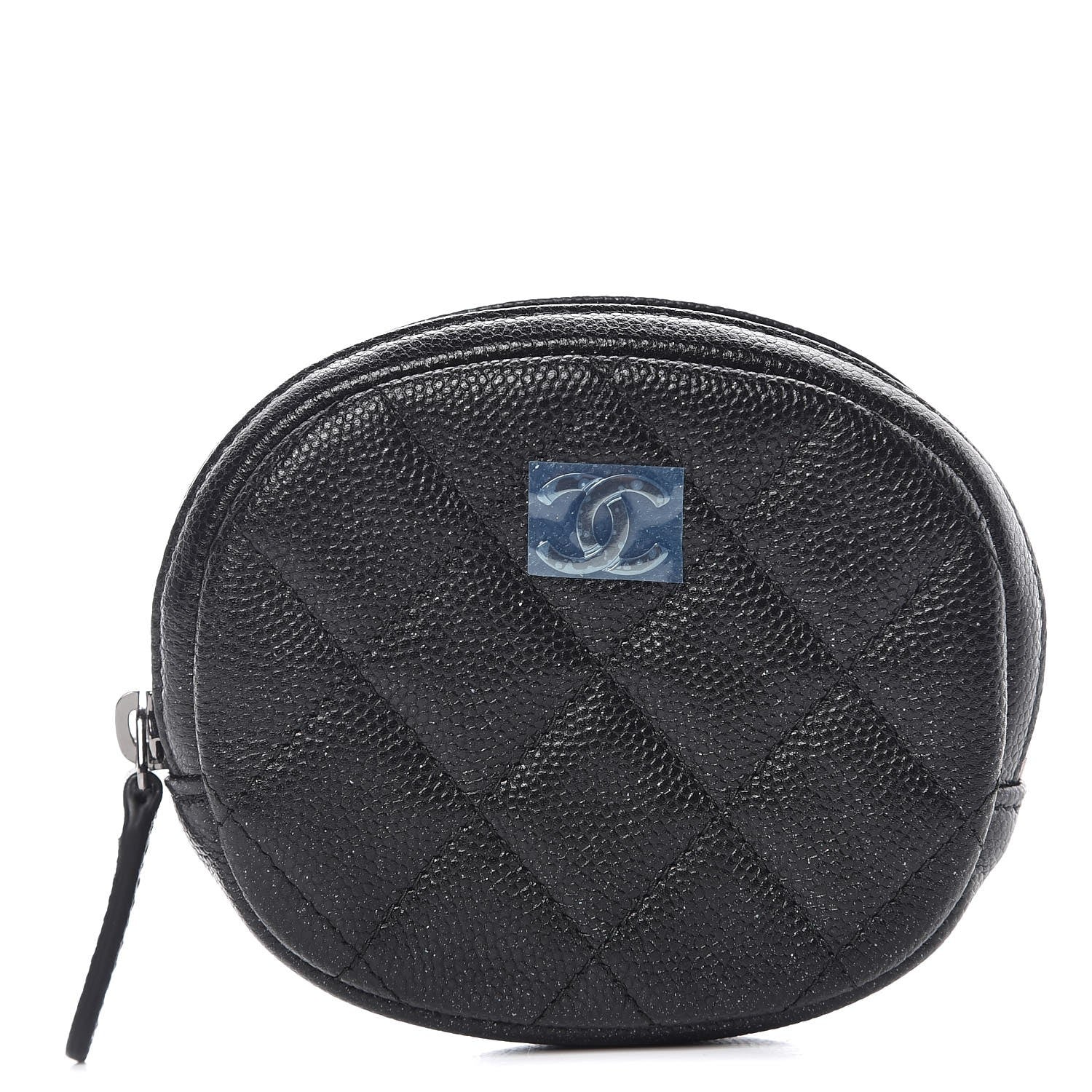 Chanel Caviar Quilted Zip Around Classic Coin Purse Black 1 of 7