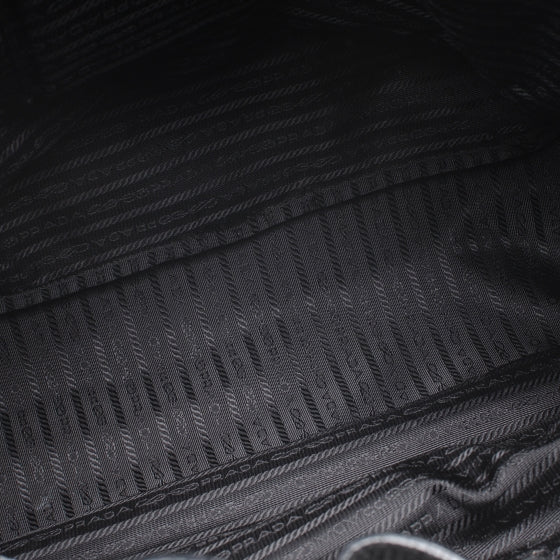 Prada Leather Gaufre Drawstring XL Nero Black 5 of 7
