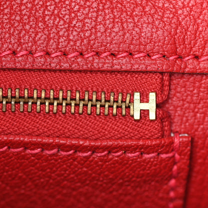 Hermes Epsom Birkin 30 Rouge Casaque 20 of 36