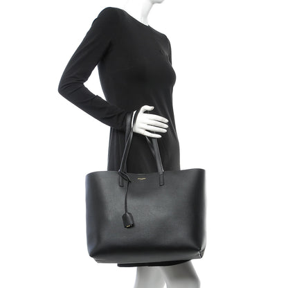 Saint Laurent Calfskin Large Shopping Tote Black 2 of 10