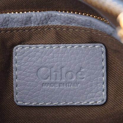 Chloe Calfskin Small Marcie Satchel Washed Blue 6 of 12
