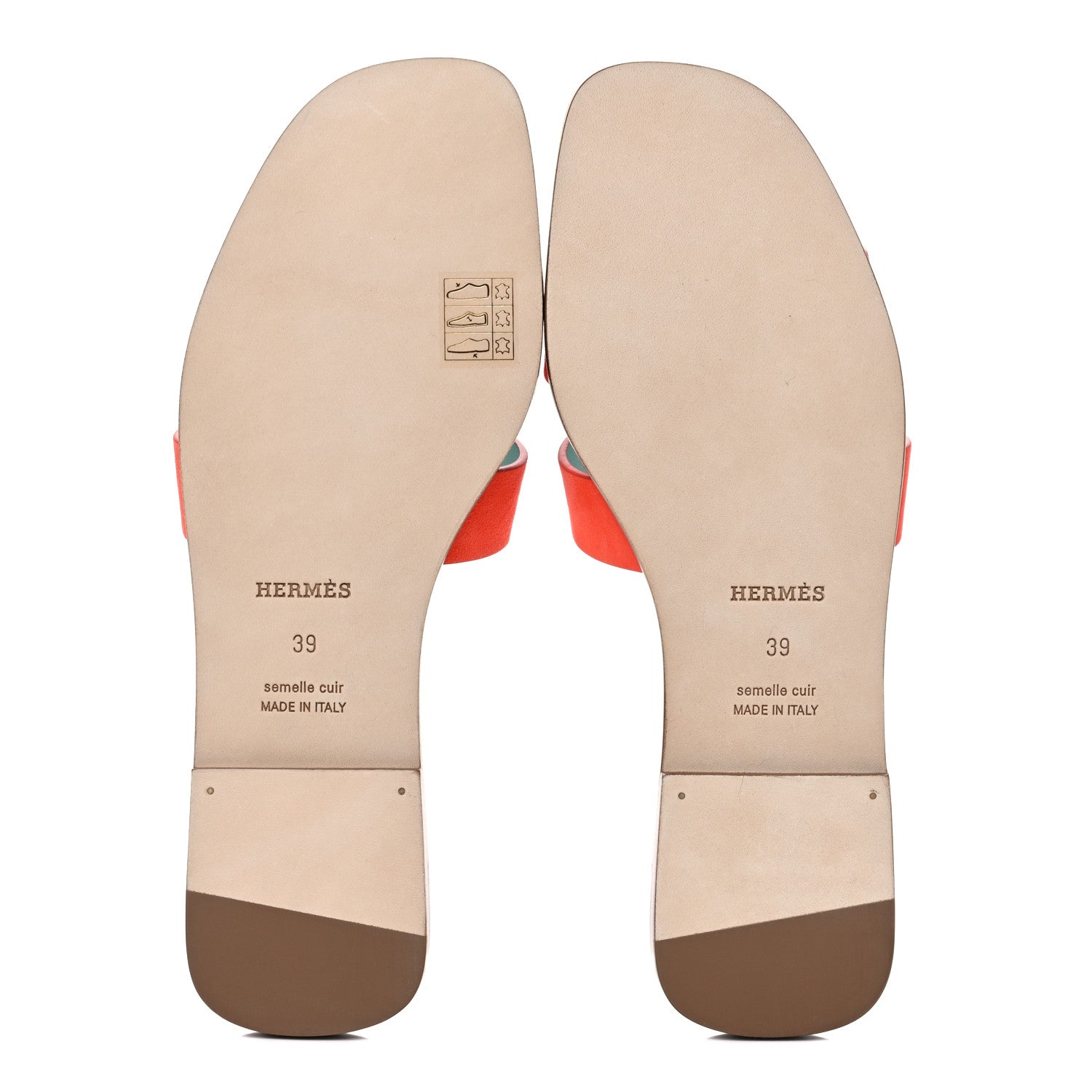 Hermes Suede Goatskin Oran Sandals 39 Rose Sorbet 5 of 10