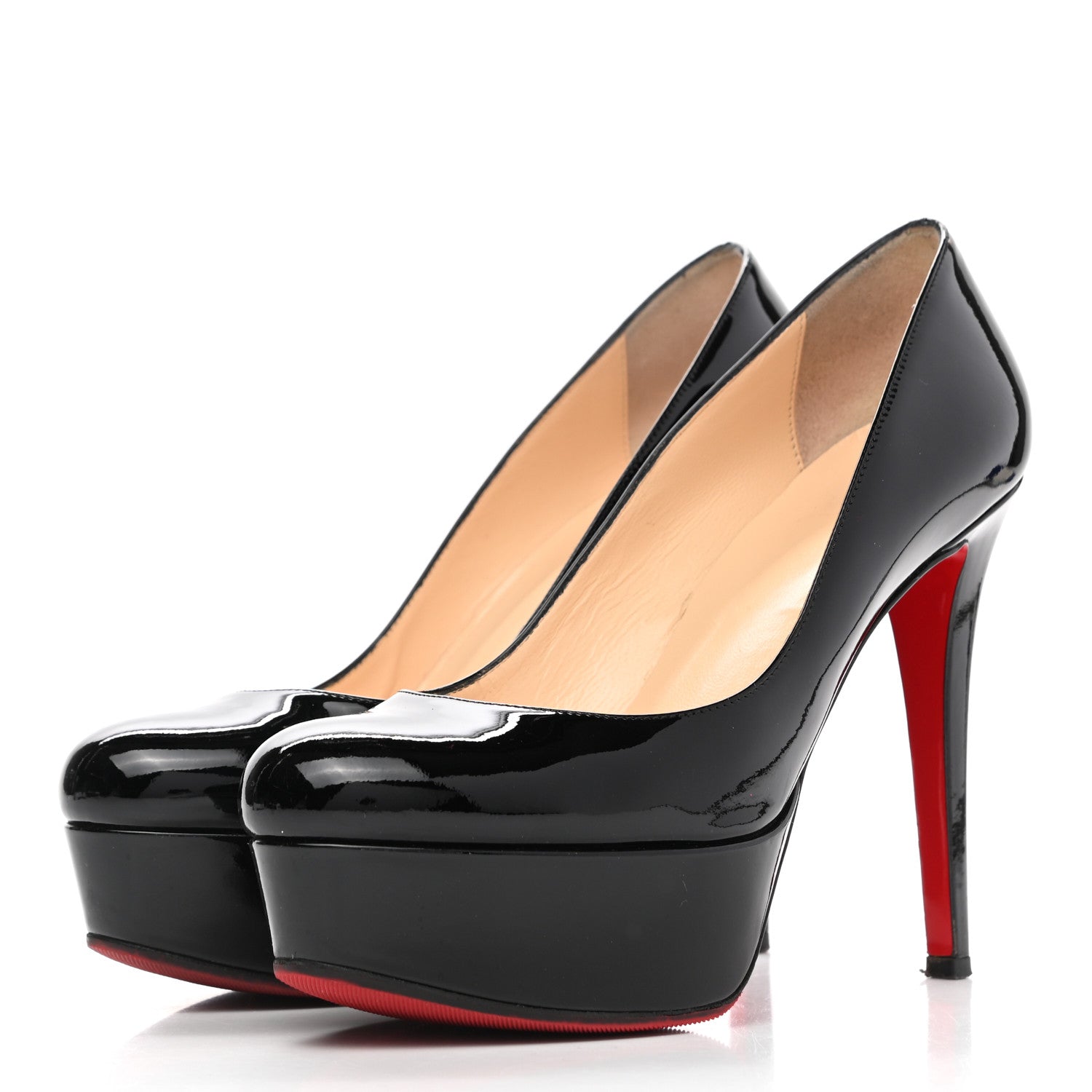 Christian Louboutin Patent Bianca 140 Pumps 37 Black 3 of 15