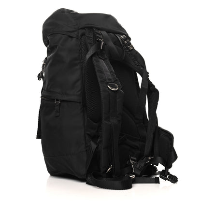 Prada Tessuto Nylon Montagna Double Buckle Backpack Black 3 of 9