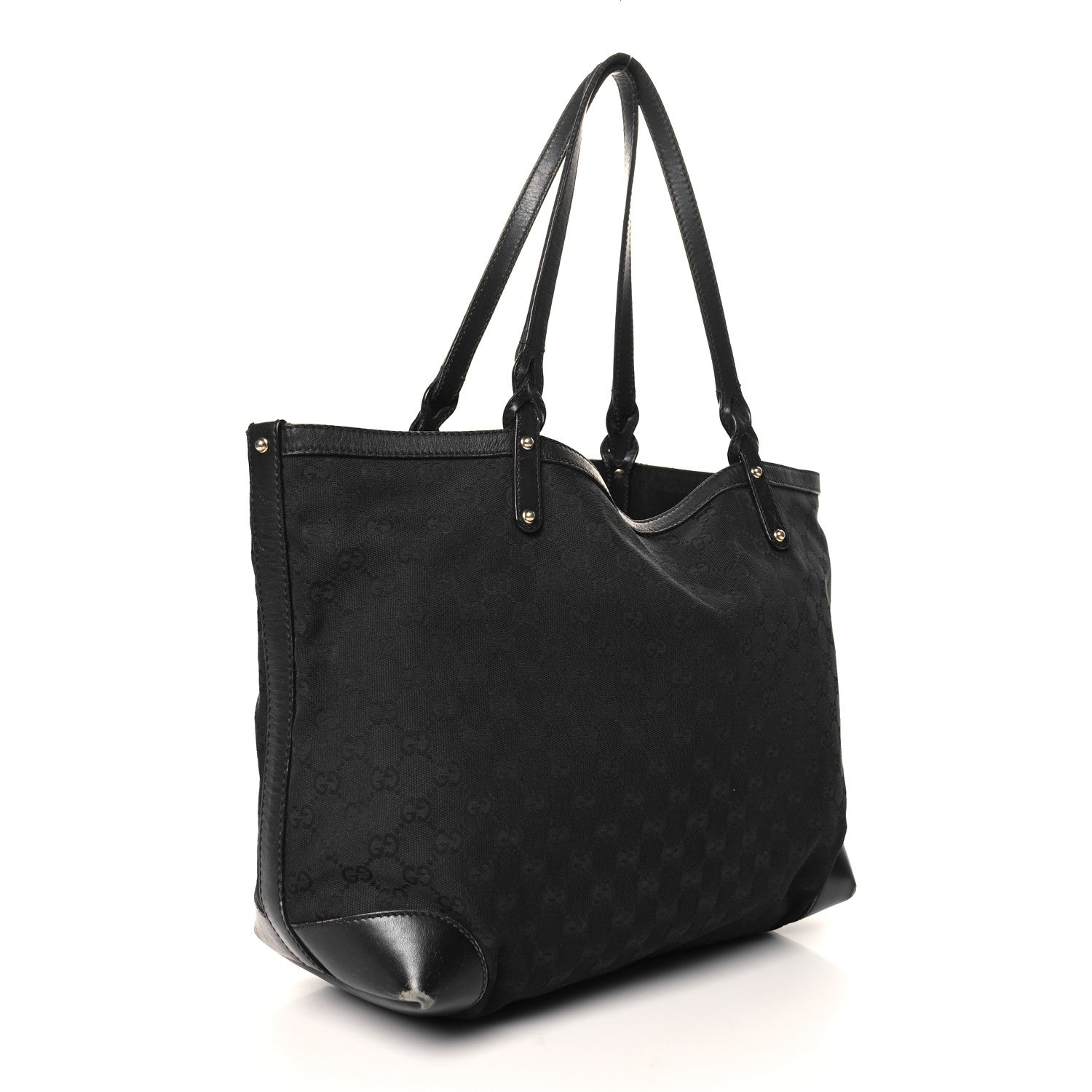 Gucci Monogram Medium Craft Tote Black 4 of 16