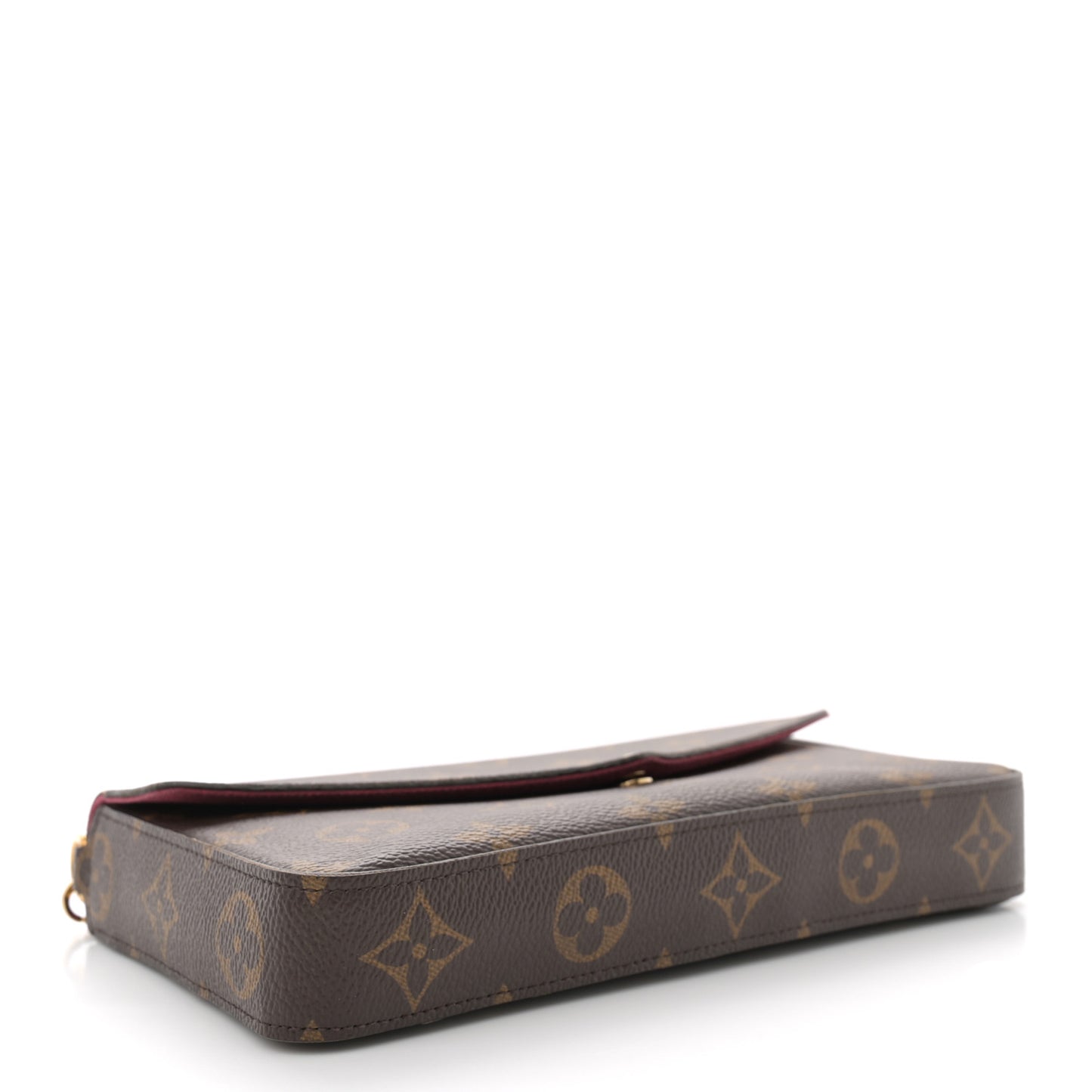 Monogram Pochette Felicie Chain Wallet Fuchsia