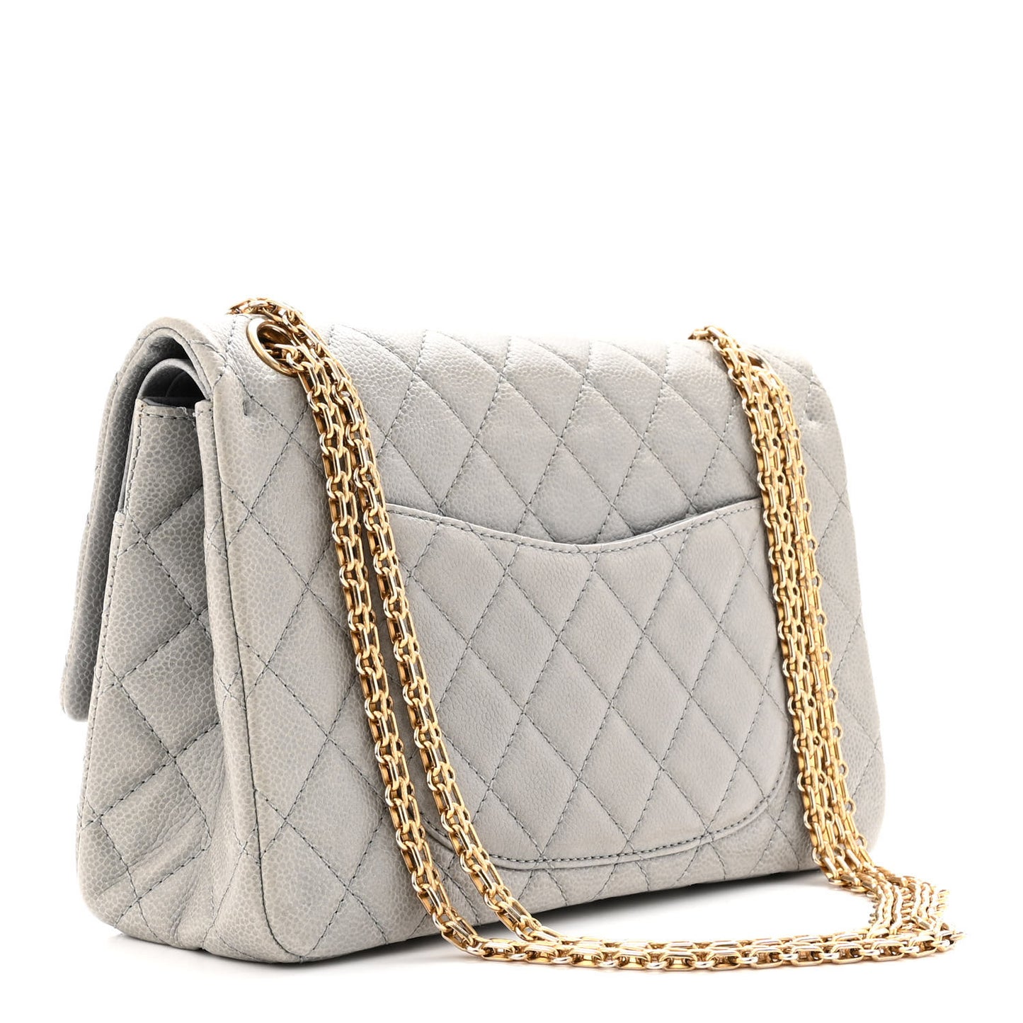Caviar Quilted 2.55 Reissue 226 Flap Light Grey
