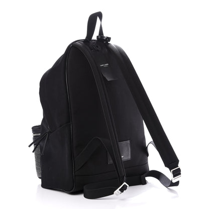 Saint Laurent Canvas City Studded Backpack Black 2 of 9
