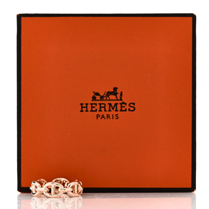 Hermes 18K Rose Gold PM Chaine D'Ancre Enchainee Ring 49 5 9 of 9