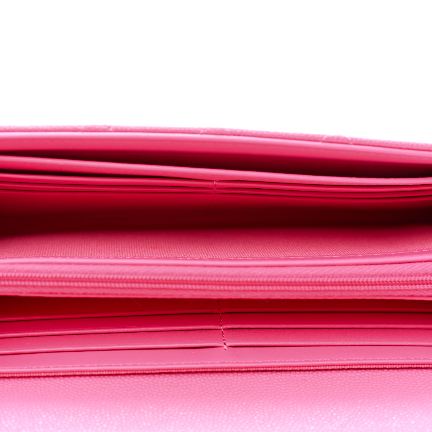 Chanel Caviar Quilted Large Gusset Flap Wallet Pink 6 of 9