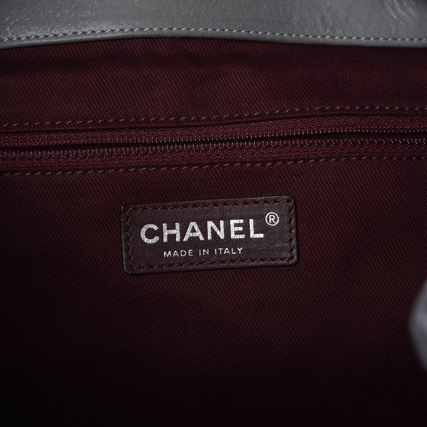 Iridescent Calfskin Quilted In The Mix Backpack Grey