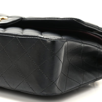 Chanel Lambskin Quilted Medium Double Flap Black 9 of 9