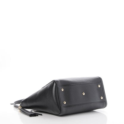 Gucci Pebbled Calfskin Small Soho Top Handle Bag Black 5 of 9