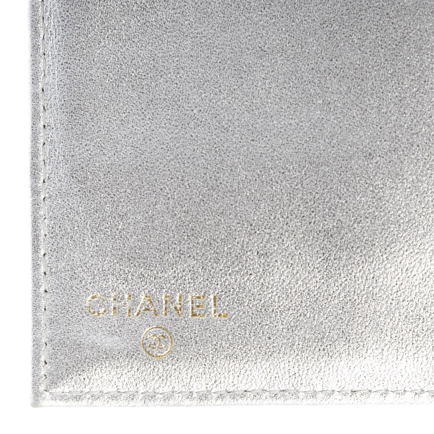 Chanel Metallic Lambskin Quilted Reissue Wallet Silver 8 of 11