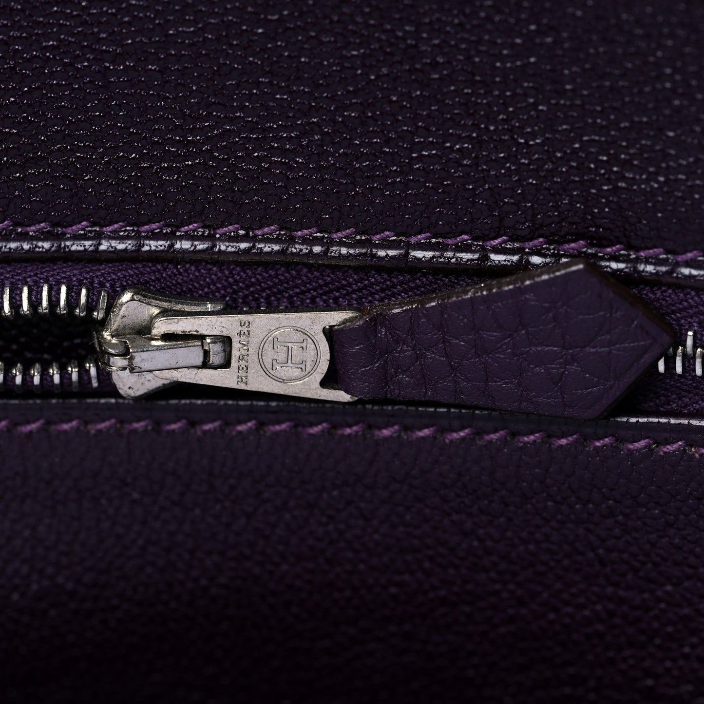 Taurillon Clemence Birkin 40 Raisin