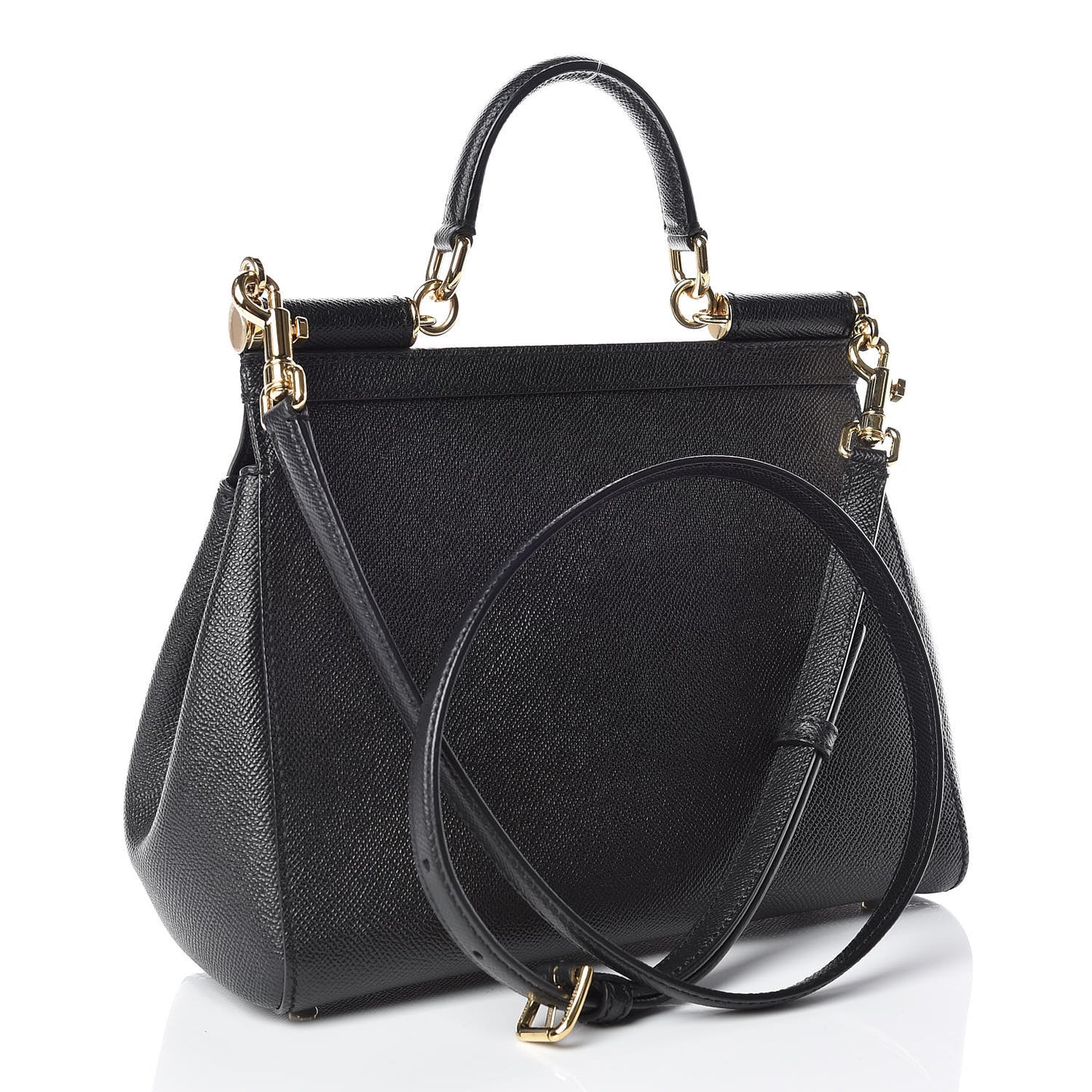 Dauphine Medium Miss Sicily Satchel Black