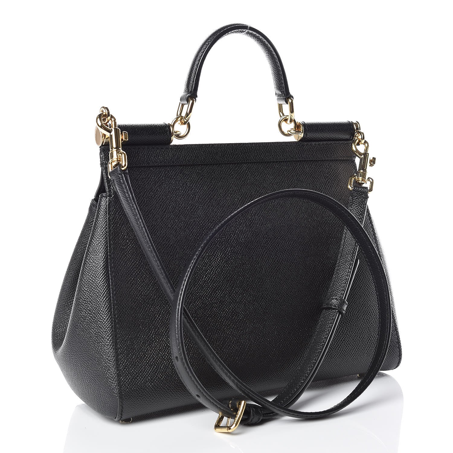 Dolce & Gabbana Dauphine Medium Miss Sicily Satchel Black 5 of 12