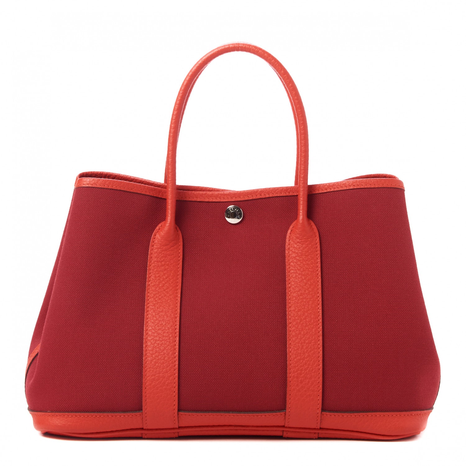 Hermes Toile Militaire Vache Country Garden Party 30 Rouge Grenant Orange Poppy 1 of 7