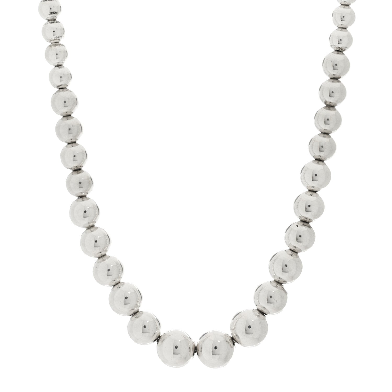 Tiffany Sterling Silver HardWear Graduated Ball Necklace 1 of 6