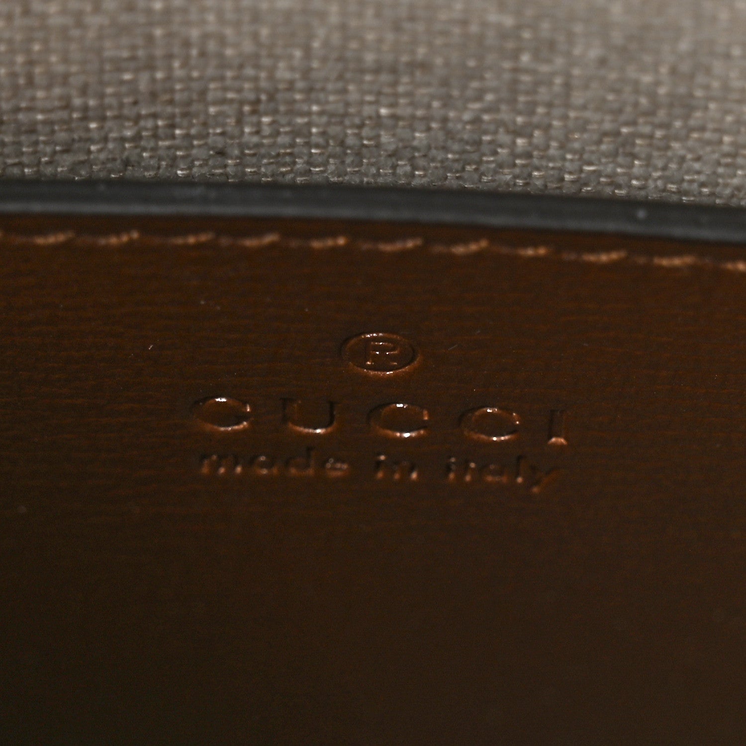 Gucci GG Supreme Monogram Azalea Calfskin Mini Retro Interlocking G Tote Bag Beige Ebony Brown Sugar 6 of 11