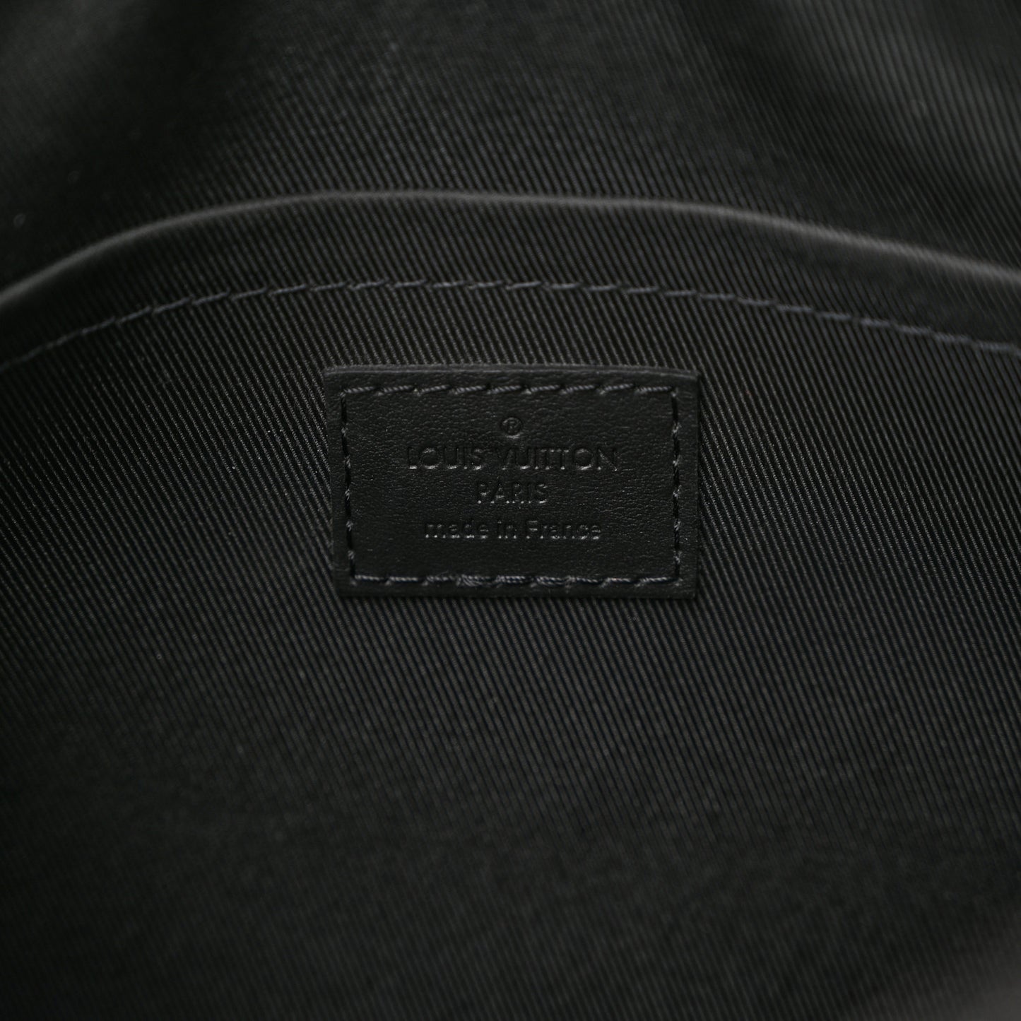 Grained Calfskin Aerogram City Keepall Black