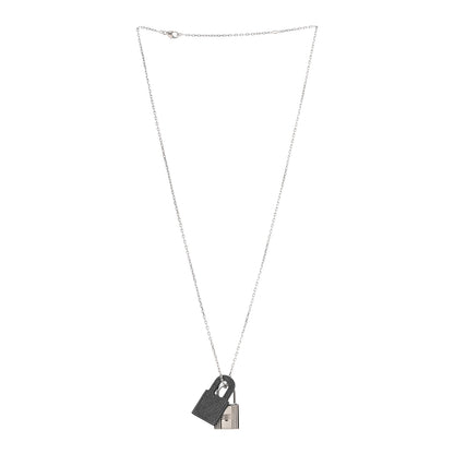 Hermes Swift Small O'Kelly Pendant Necklace Black 3 of 6