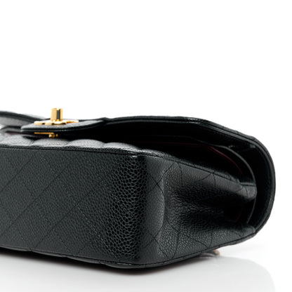 Chanel Caviar Quilted Small Double Flap Black 11 of 12