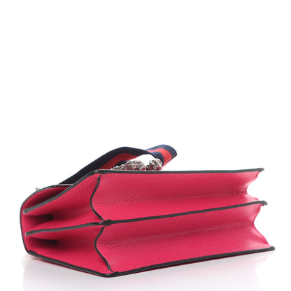 Gucci Dollar Calfskin Crystal Web Medium Dionysus Bamboo Top Handle Bag Box Pink Black Diamond 4 of 11