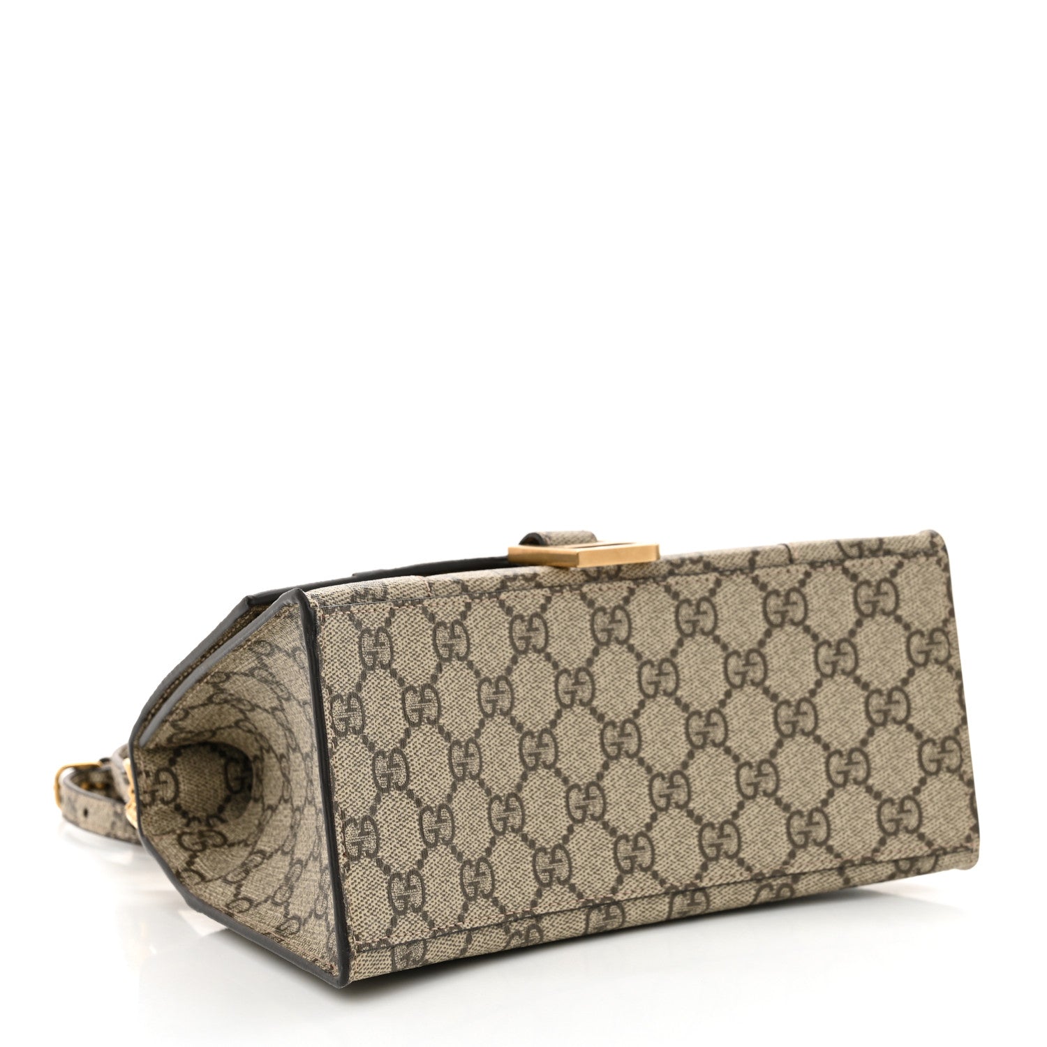 Balenciaga X GUCCI GG Supreme Monogram Small Hourglass Top Handle Bag Beige Ebony 4 of 10
