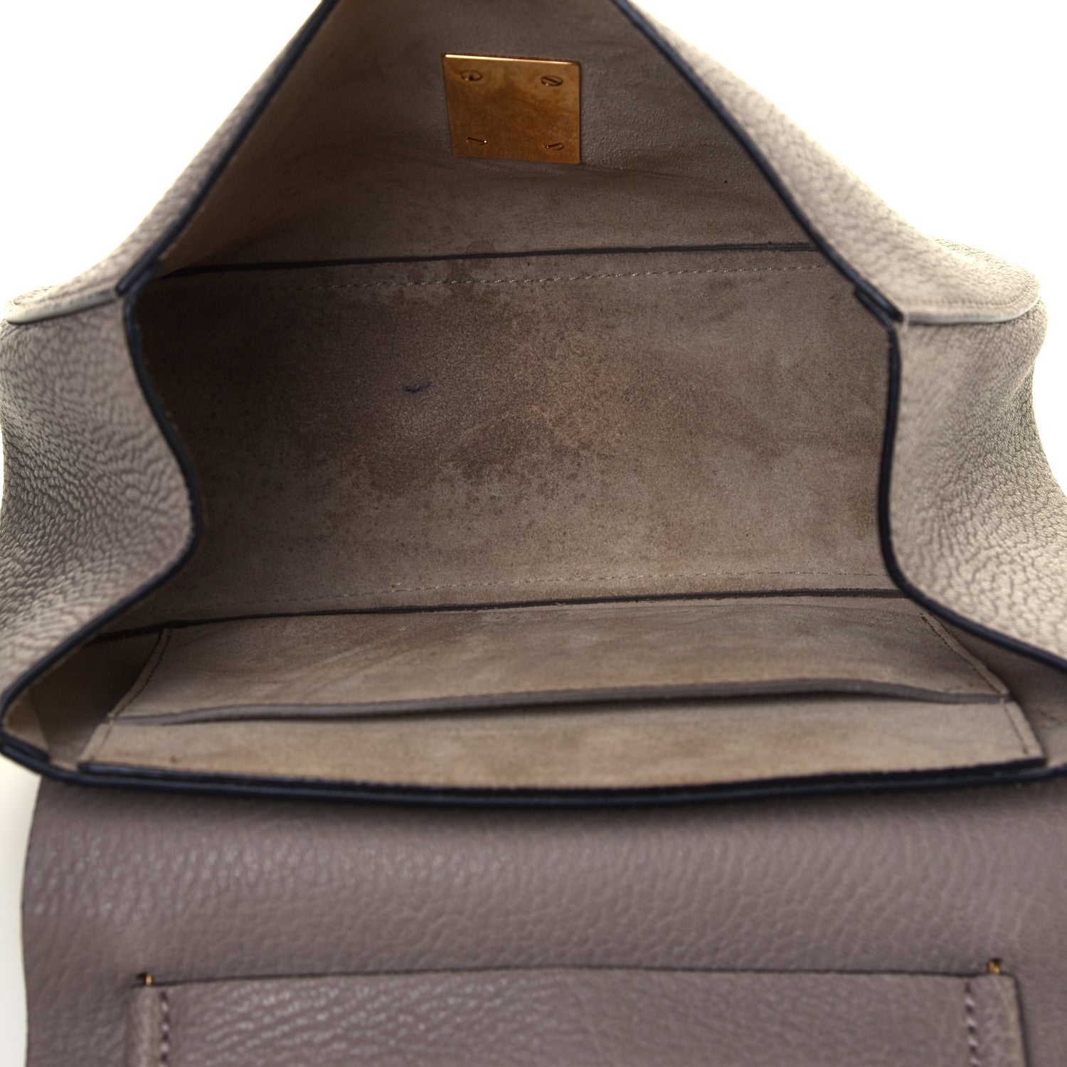 Chloe Grained Lambskin Drew Shoulder Bag Motty Grey 4 of 11