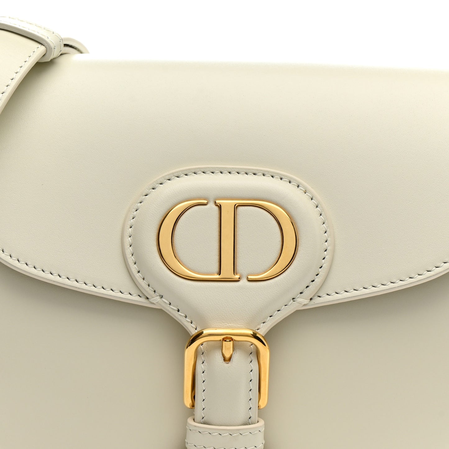 Box Calfskin Small Bobby Bag White
