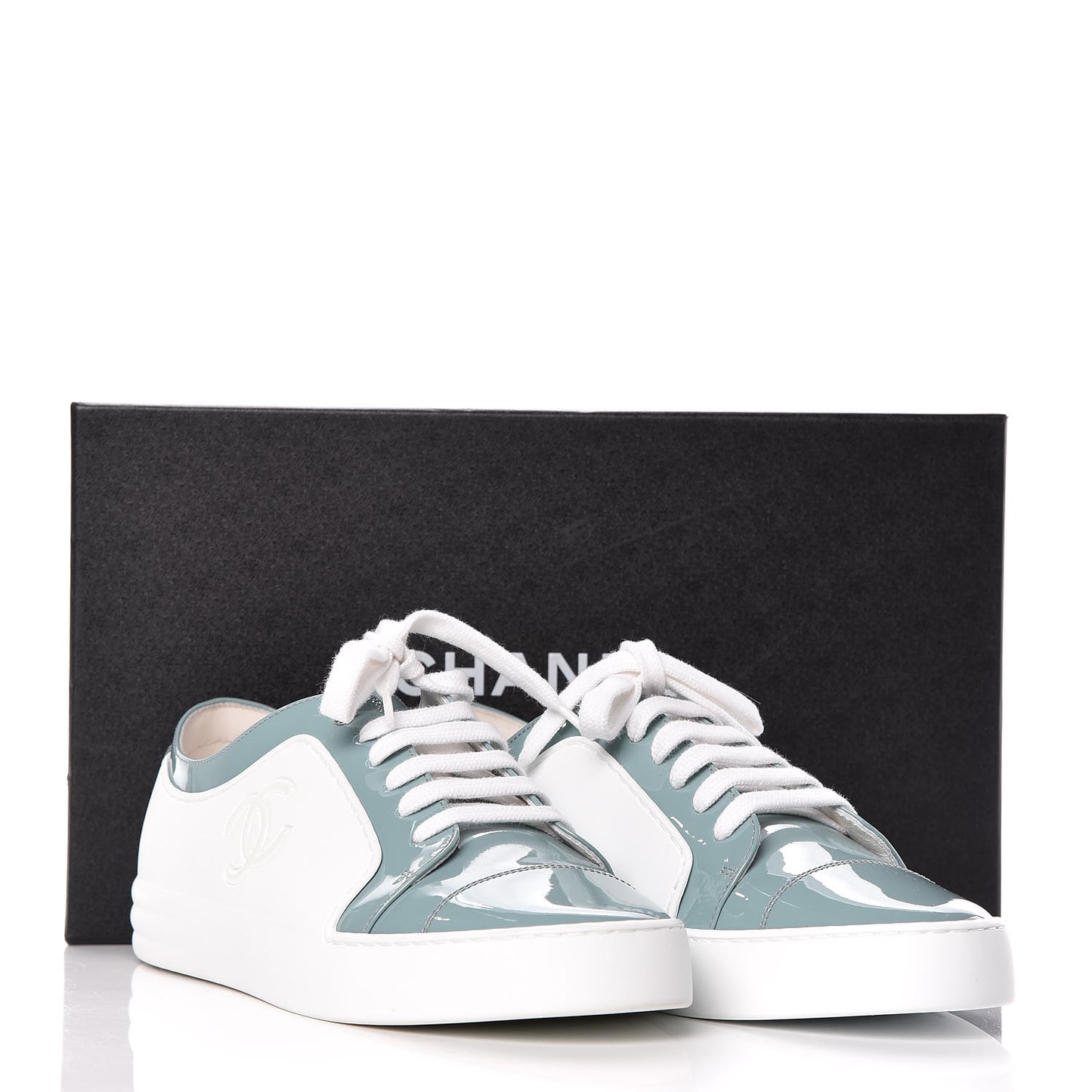 Patent CC Sneakers 40 Blue White