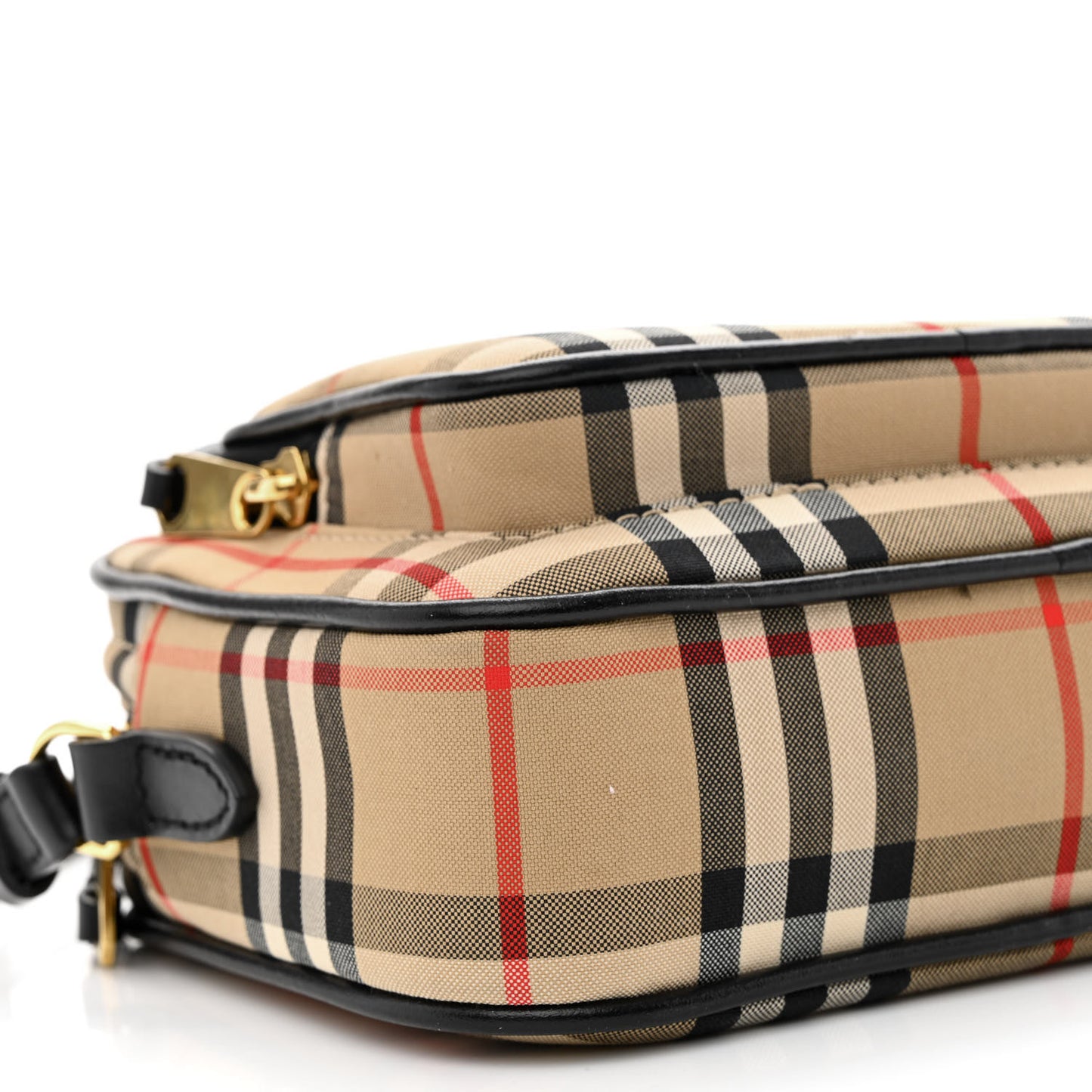 Calfskin Vintage Check Camera Bag Archive Beige