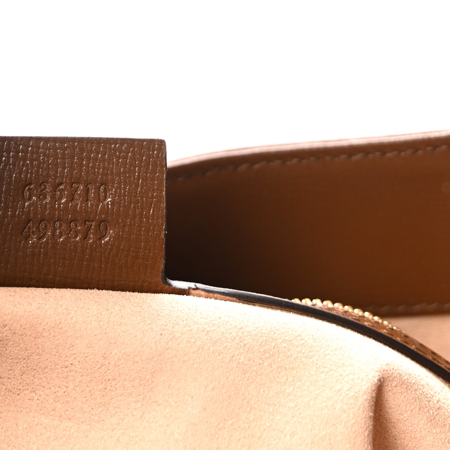 Gucci GG Supreme Monogram Azalea Calfskin Web Medium Jackie 1961 Hobo Beige Ebony Brown Sugar 7 of 10