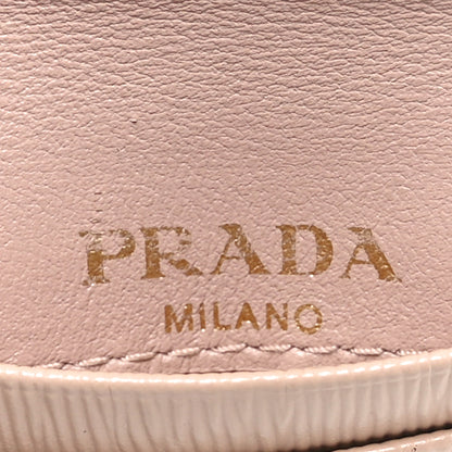 Prada Vitello Move Triangle Logo Card Holder Cipria 6 of 7