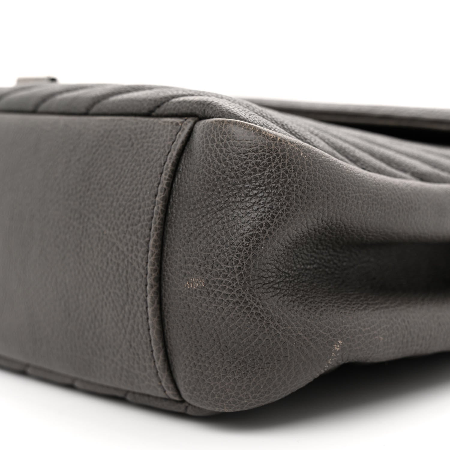 Saint Laurent Sheepskin Matelasse Large Monogram College Satchel Dark Anthracite 10 of 17