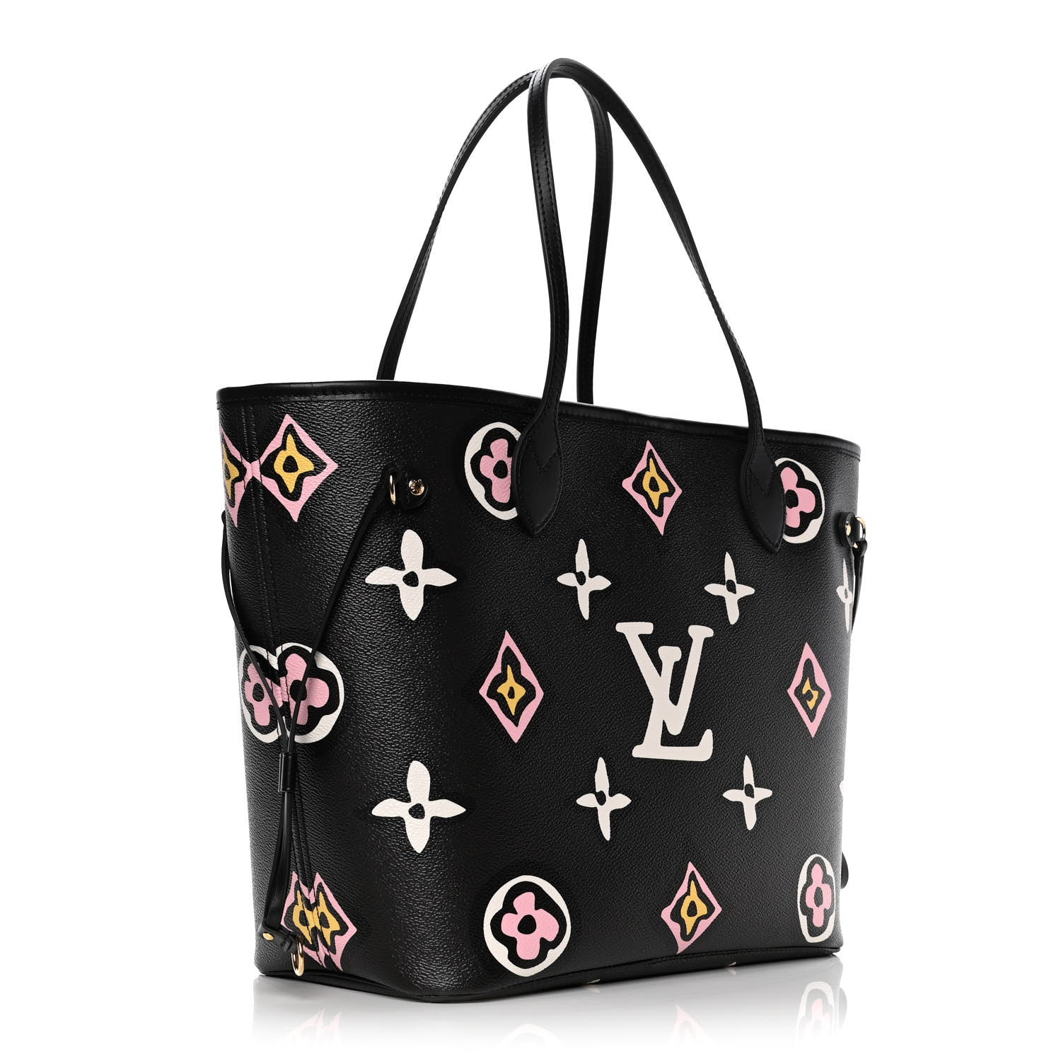 Louis Vuitton Monogram Giant Wild At Heart Neverfull MM Black 3 of 10